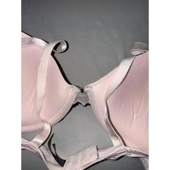 Smart & Sexy Pink and Black Lace Push-Up Bra 40D - Picture 7 of 9